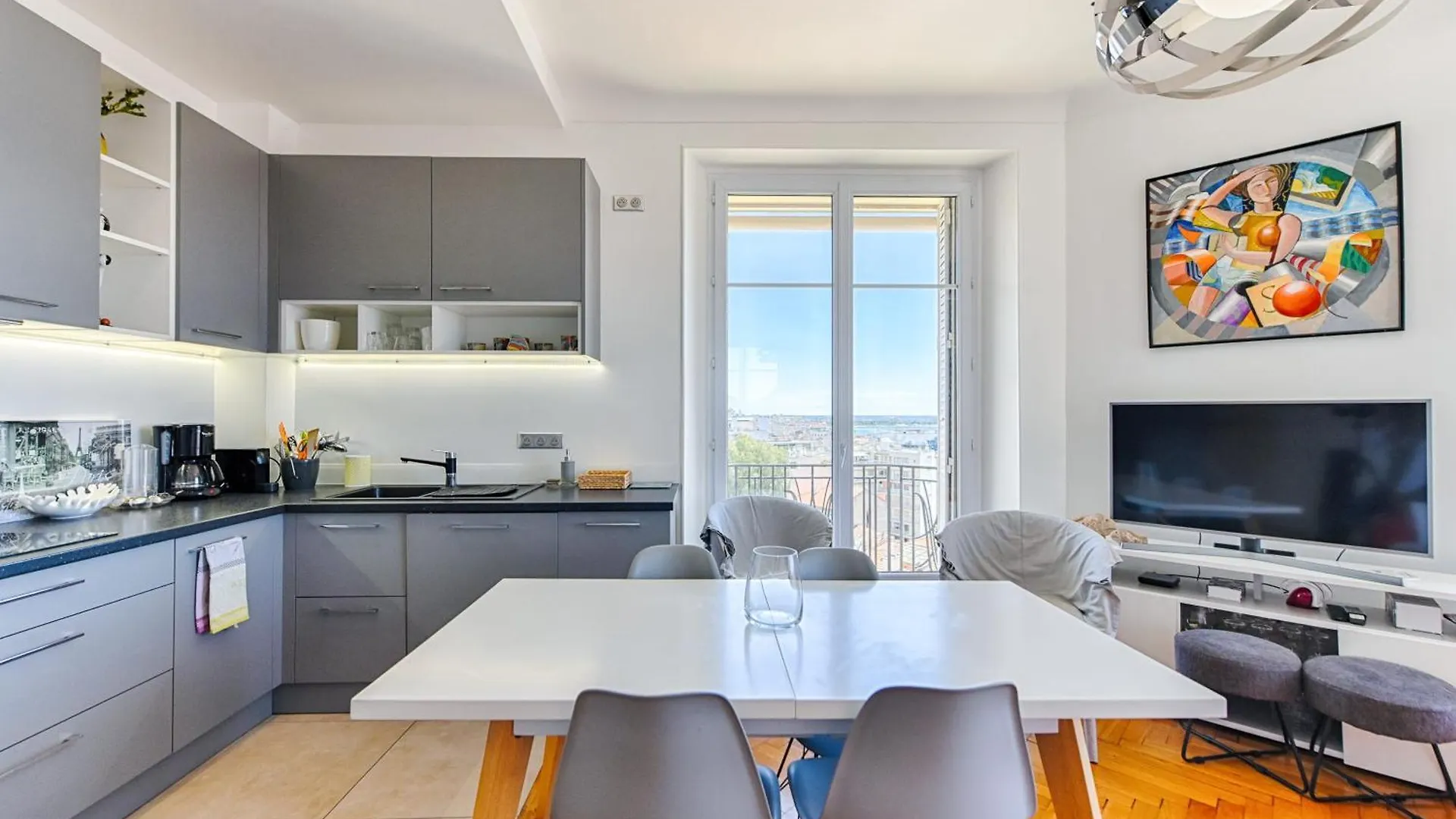 Le Sinatra Splendide Vue Mer Panoramique Et Balcon, Ideal Pour Des Sejours De Loisirs Ou Business Cannes France