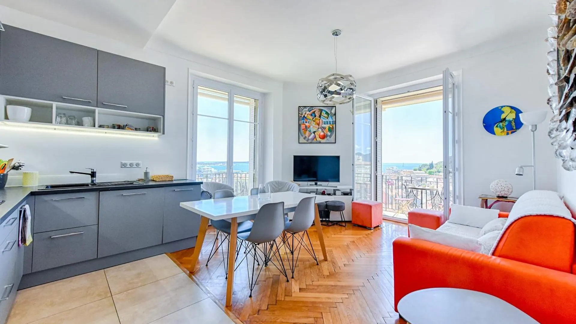 Le Sinatra Splendide Vue Mer Panoramique Et Balcon, Ideal Pour Des Sejours De Loisirs Ou Business Cannes